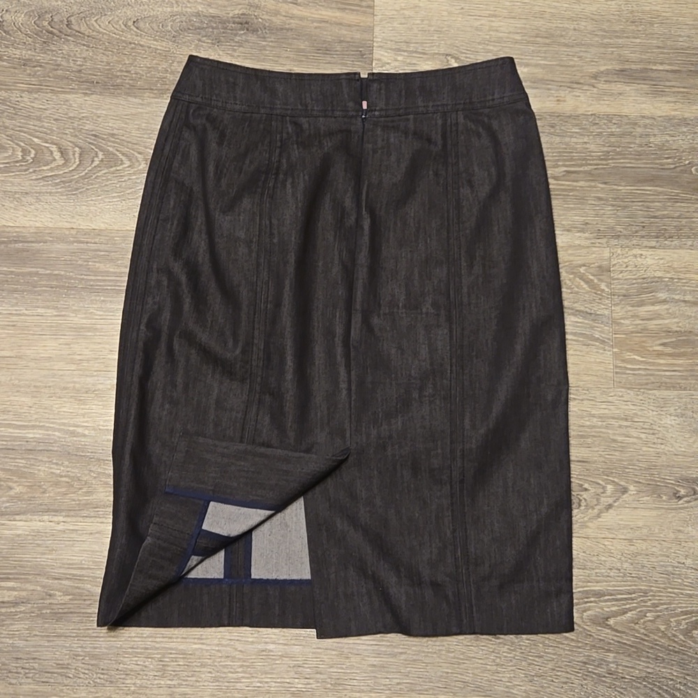 Lilly Pulitzer dark denim pencil skirt sz 4 - Picture 2 of 2